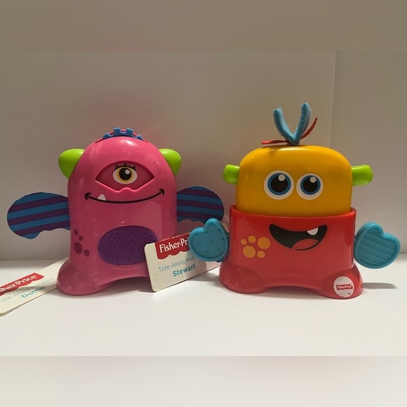2016 Fisher-Price Take Along Monsters -Stewart and Dottie - Picture 1 of 4